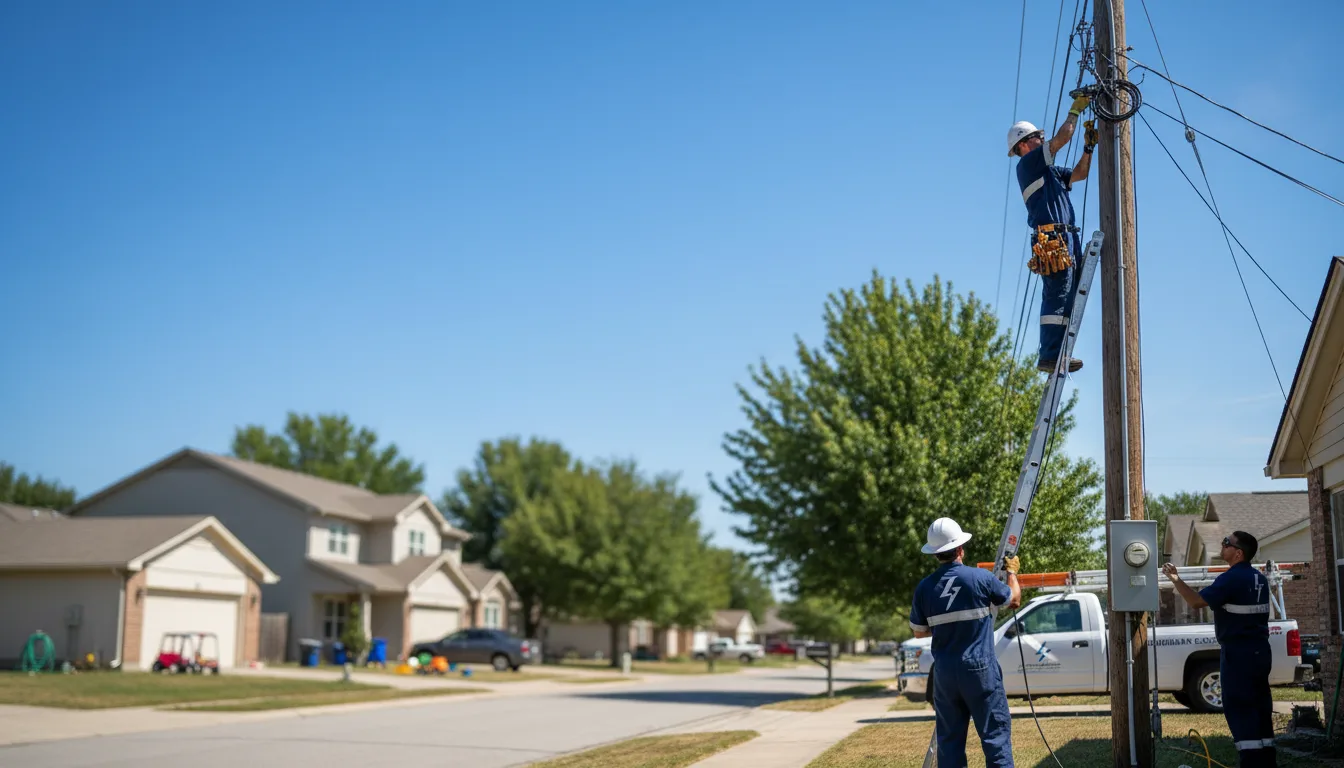 Residential electrician providing installation services in East Branch, NY